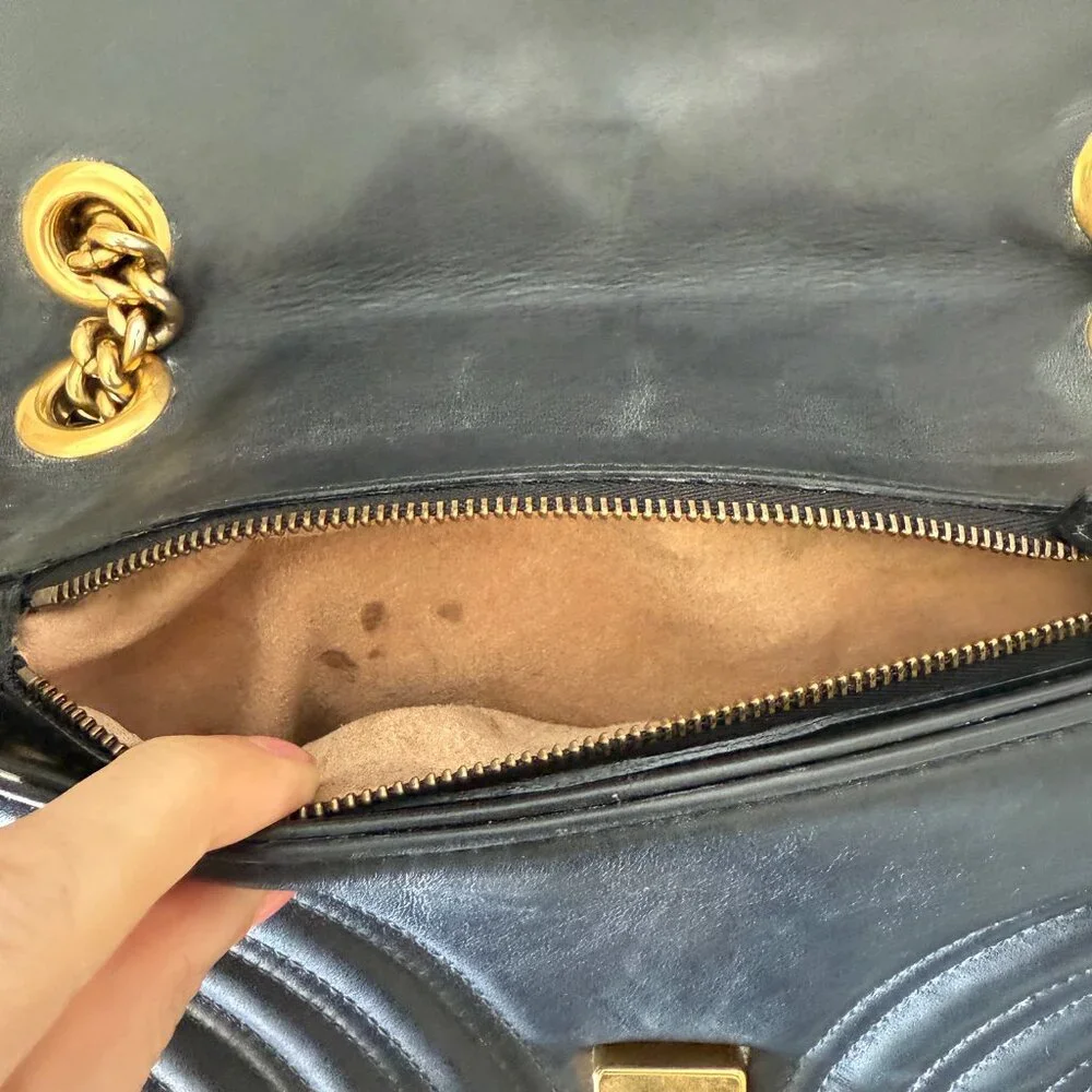 Gucci Marmont Leather Shoulder Bag - Picture 6 of 6